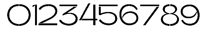 Glagent Stencil Expanded Font OTHER CHARS
