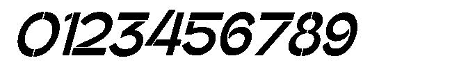Glagent Stencil Extra Bold Cond Sl Font OTHER CHARS