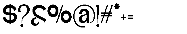 Glagent Stencil Extra Bold Condensed Font OTHER CHARS