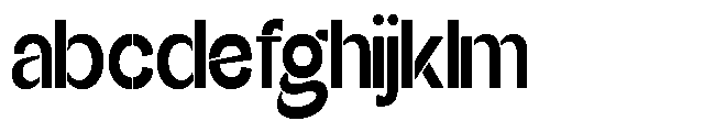 Glagent Stencil Extra Bold Condensed FONT