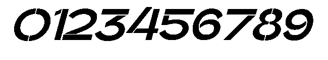 Glagent Stencil Extra Bold Expanded Sl Font OTHER CHARS