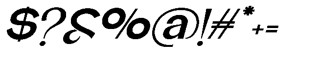 Glagent Stencil Extra Bold Expanded Sl Font OTHER CHARS