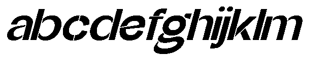 Glagent Stencil Extra Bold Expanded Sl FONT
