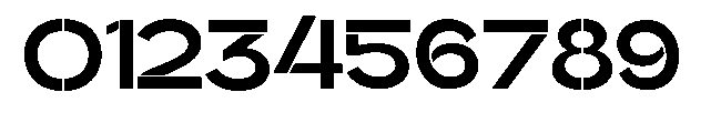 Glagent Stencil Extra Bold Expanded Font OTHER CHARS