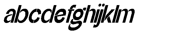 Glagent Stencil Extra Bold Extra Cond S FONT