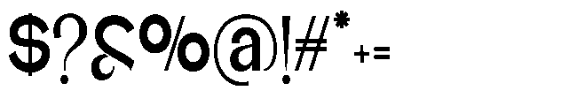 Glagent Stencil Extra Bold Extra Cond Font OTHER CHARS