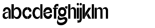 Glagent Stencil Extra Bold Extra Cond FONT