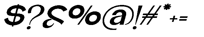 Glagent Stencil Extra Bold Extra Exp Sl Font OTHER CHARS
