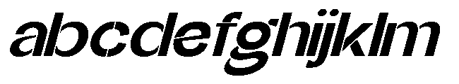 Glagent Stencil Extra Bold Extra Exp Sl FONT