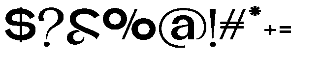Glagent Stencil Extra Bold Extra Exp Font OTHER CHARS