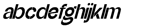 Glagent Stencil Extra Bold Semi Cond Sl FONT
