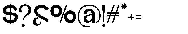 Glagent Stencil Extra Bold Semi Cond Font OTHER CHARS