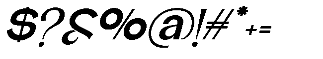 Glagent Stencil Extra Bold Semi Exp Sl Font OTHER CHARS