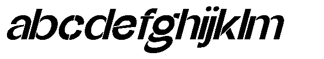 Glagent Stencil Extra Bold Semi Exp Sl FONT