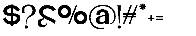 Glagent Stencil Extra Bold Semi Exp Font OTHER CHARS