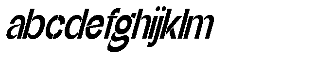 Glagent Stencil Extra Bold Ultra Cond Sl FONT