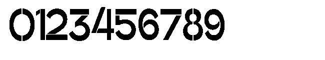 Glagent Stencil Extra Bold Ultra Cond Font OTHER CHARS