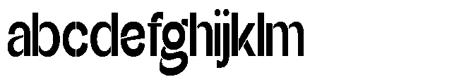 Glagent Stencil Extra Bold Ultra Cond FONT