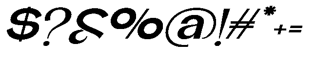 Glagent Stencil Extra Bold Ultra Exp Sl Font OTHER CHARS