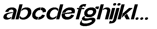 Glagent Stencil Extra Bold Ultra Exp Sl FONT