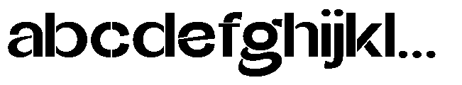 Glagent Stencil Extra Bold Ultra Exp FONT