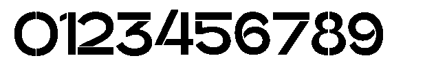 Glagent Stencil Extra Bold Font OTHER CHARS
