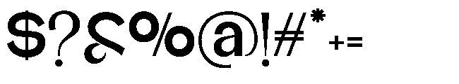 Glagent Stencil Extra Bold Font OTHER CHARS