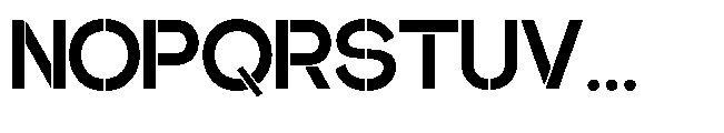 Glagent Stencil Extra Bold Font UPPERCASE