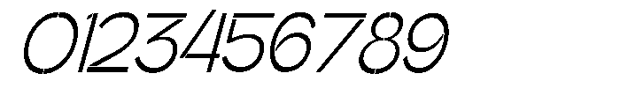 Glagent Stencil Extra Condensed Slanted Font OTHER CHARS