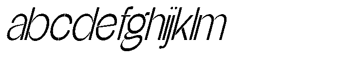 Glagent Stencil Extra Condensed Slanted FONT