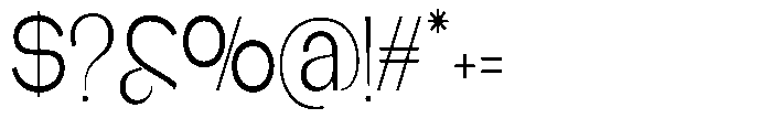 Glagent Stencil Extra Condensed Font OTHER CHARS