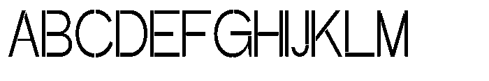 Glagent Stencil Extra Condensed Font UPPERCASE