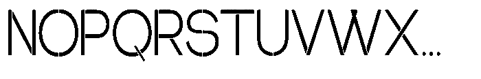 Glagent Stencil Extra Condensed Font UPPERCASE