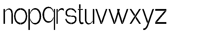 Glagent Stencil Extra Condensed Font LOWERCASE