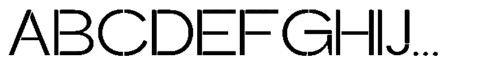 Glagent Stencil Extra Expanded Font UPPERCASE