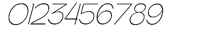 Glagent Stencil Extra Light Cond Sl Font OTHER CHARS