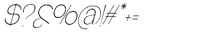 Glagent Stencil Extra Light Cond Sl Font OTHER CHARS