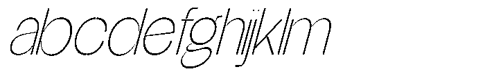 Glagent Stencil Extra Light Cond Sl FONT