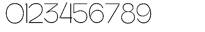 Glagent Stencil Extra Light Condensed Font OTHER CHARS