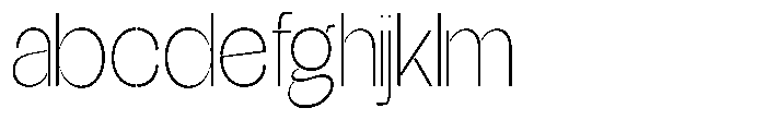 Glagent Stencil Extra Light Condensed FONT