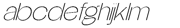 Glagent Stencil Extra Light Expanded Sl FONT