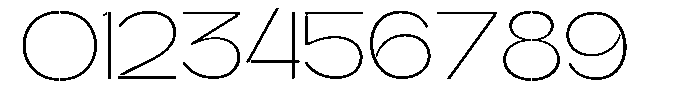 Glagent Stencil Extra Light Expanded Font OTHER CHARS