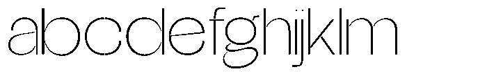 Glagent Stencil Extra Light Expanded FONT