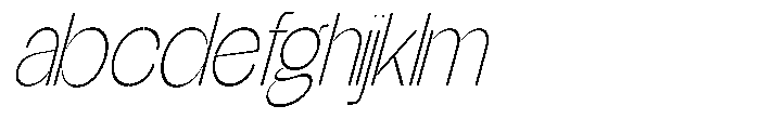 Glagent Stencil Extra Light Extra Cond Sl FONT