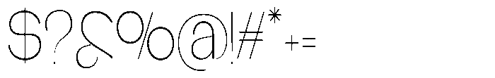 Glagent Stencil Extra Light Extra Cond Font OTHER CHARS