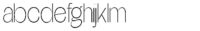 Glagent Stencil Extra Light Extra Cond FONT