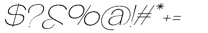 Glagent Stencil Extra Light Extra Exp Sl Font OTHER CHARS