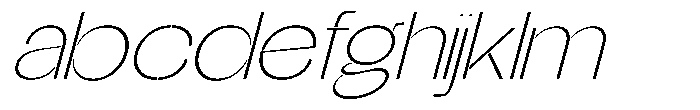 Glagent Stencil Extra Light Extra Exp Sl FONT
