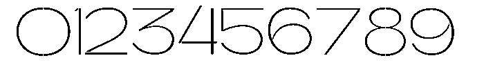 Glagent Stencil Extra Light Extra Exp Font OTHER CHARS