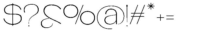 Glagent Stencil Extra Light Extra Exp Font OTHER CHARS